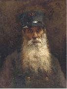 Hubert Vos Portrait of a Chelsea Pensioner Sweden oil painting artist